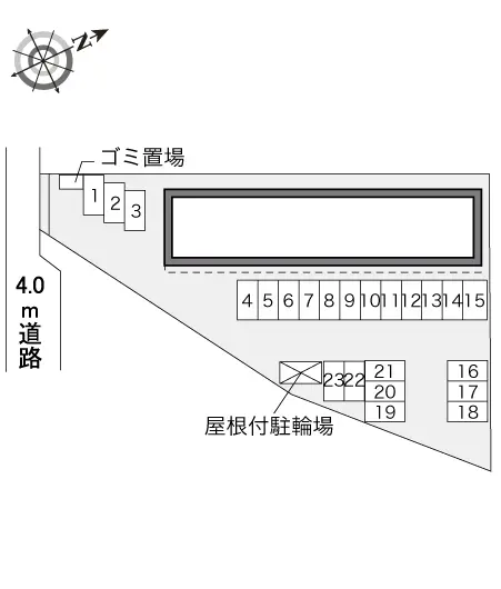 ★手数料０円★郡山市昭和２丁目　月極駐車場（LP）